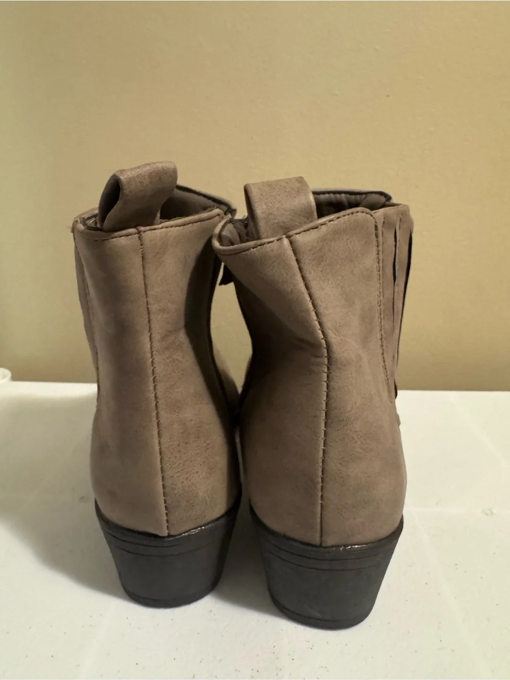 Streetwear Society Taupe Ankle Boots